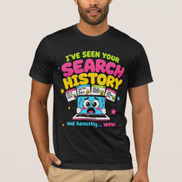 あなたの検索履歴を見てしまいました Funny Tシャツ