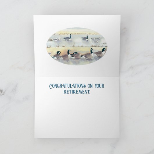 あなたの楽しむ退職幸福野鳥観察グースカード カード (内部)