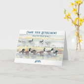 あなたの楽しむ退職幸福野鳥観察グースカード カード (黄色い花)