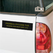 あなたの権利に以来の違反する連邦所得税… バンパーステッカー (On Truck)