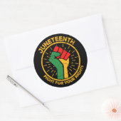 あなたの権利のための戦いグリーンイエローレッドジュネーブ ラウンドシール (封筒)