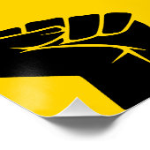 あなたの権利の光沢のあるポスターのためのタイポグラフィの立ち上がり ポスター (コーナー)