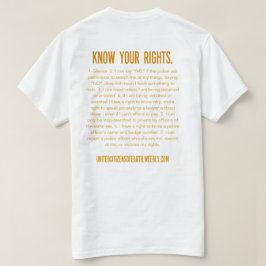 あなたの権利を知って下さい Tシャツ