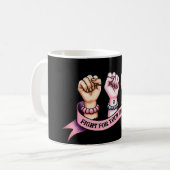 あなたの権利フェミニストのために戦う コーヒーマグカップ (正面左)