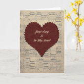 あなたの歌 バレンタインデー カード (黄色い花)