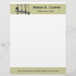 あなたの武器の総料理長のプロフェッショナルを選んで下さい レターヘッド