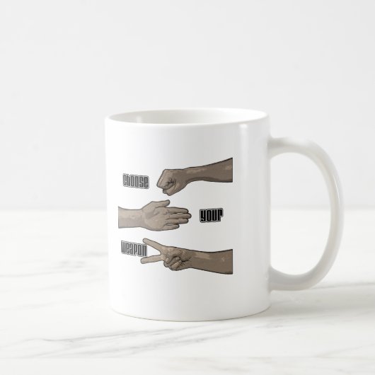 あなたの武器を選んで下さい コーヒーマグカップ (右)