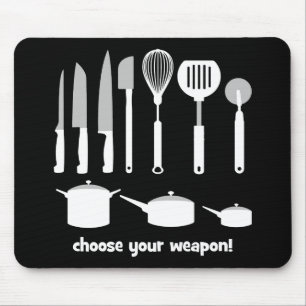あなたの武器を選んで下さい マウスパッド