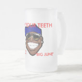 あなたの歯のマグを示して下さい フロストグラスビールジョッキ (正面右)