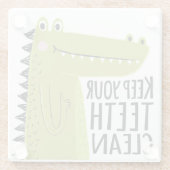 あなたの歯をきれい保って下さい ガラスコースター (裏面)