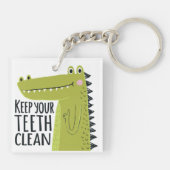 あなたの歯をきれい保って下さい キーホルダー (裏面)