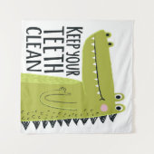 あなたの歯をきれい保って下さい タペストリー (正面(横))