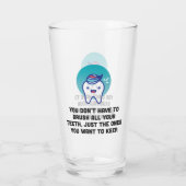 あなたの歯をすべてみがくなりません タンブラーグラス (裏面)
