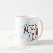 あなたの歯をみがいて下さい コーヒーマグカップ (正面右)