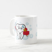 あなたの歯をみがいて下さい コーヒーマグカップ (正面左)
