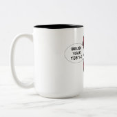 あなたの歯をみがいて下さい ツートーンマグカップ (左)