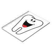 あなたの歯科練習のためにカスタマイズ可能な幸せな歯 ノートブック (左側)