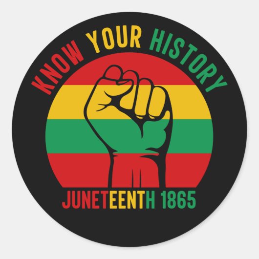 あなたの歴史を知る赤い緑の黄色の十二番目 ラウンドシール (正面)