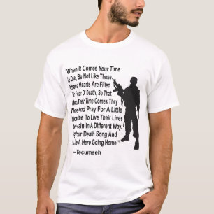 あなたの死の歌を歌い、英雄のように#死んで下さい Tシャツ