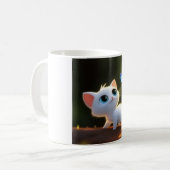 あなたの毎日を笑顔に！幸せな一杯を コーヒーマグカップ (正面左)