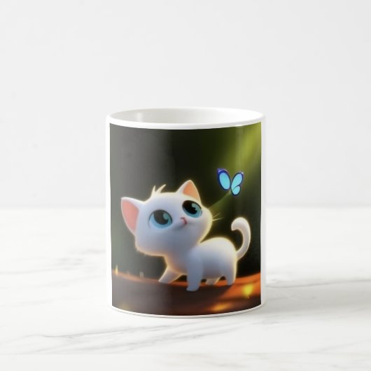 あなたの毎日を笑顔に！幸せな一杯を コーヒーマグカップ (中央)