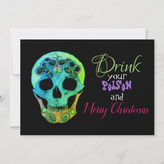 あなたの毒を飲んで、メリークリスマス 招待状 (正面)