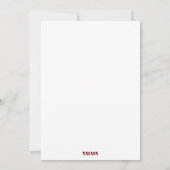 あなたの毒を飲んで、メリークリスマス 招待状 (裏面)