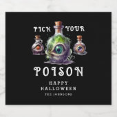 あなたの毒ハロウィンカクテルパーティーを選ぶ ビールラベル (シングルラベル)