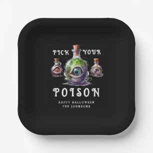 あなたの毒ハロウィンカクテルパーティーを選ぶ ペーパープレート