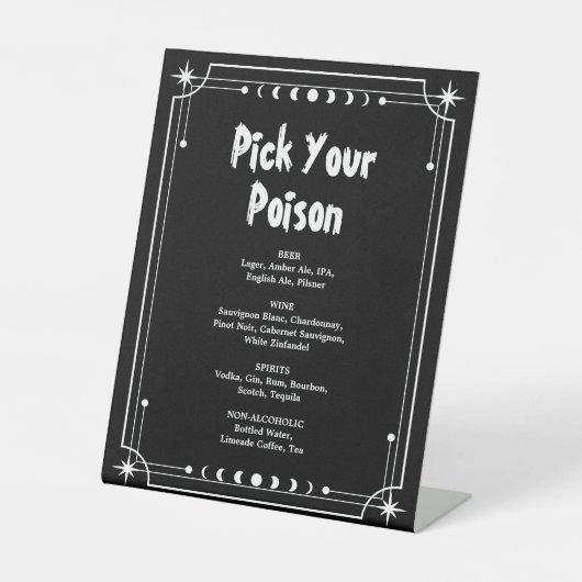 あなたの毒ハロウィーンバーを選ぶ 台座サイン (正面)