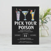 あなたの毒ハロウィーン大人のカクテルパーティーを選ぶ 招待状 (スタンド正面)