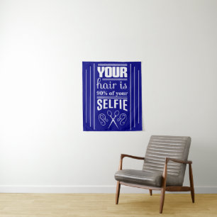 あなたの毛はあなたのSelfieの90%です タペストリー