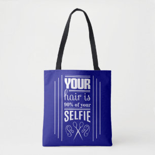 あなたの毛はあなたのSelfieの90%です トートバッグ