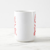 あなたの毛を愛して下さい コーヒーマグカップ (中央)