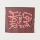 あなたの毛を愛して下さい タペストリー (正面(横))