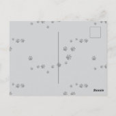 あなたの毛皮の友達からお誕生日のお祝い　２枚の写真 ポストカード (裏面)