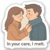 あなたの気に中で、私は溶ける – 甘いカップル シール (正面)