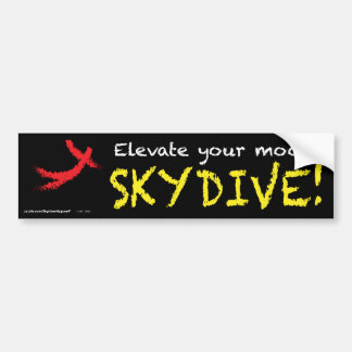あなたの気分を上げて下さい。 SKYDIVE! バンパーステッカー