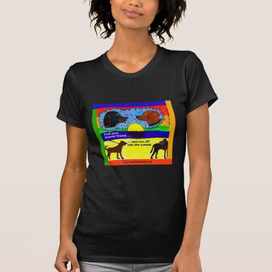 あなたの永遠の友人を見つけて下さい Tシャツ (正面)