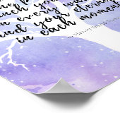 あなたの永遠の引用文白い木を見つける ポスター (角)