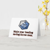 あなたの治療のセービングの投球をすぐに作って下さい カード (黄色い花)