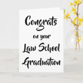 あなたの法律学校の卒業カードのおめでとう カード (黄色い花)