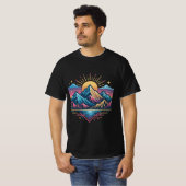 あなたの波トレンディーモダンなデザイン Tシャツ (正面フル)