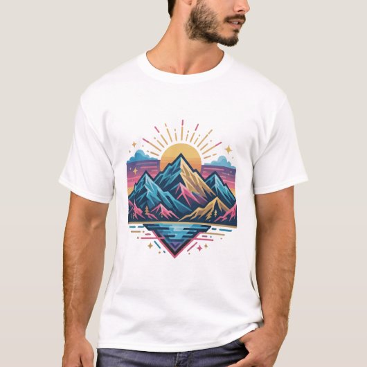 あなたの波トレンディーモダン デザイン Tシャツ (正面)
