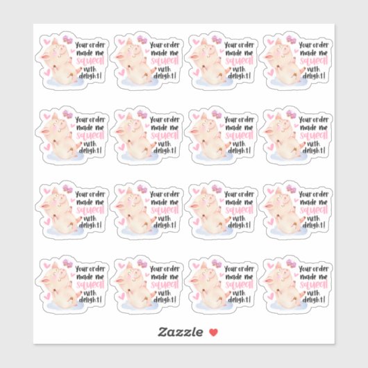 あなたの注文で私はキュートな豚パンのビジネスになった シール (シート)