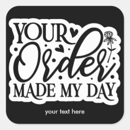 あなたの注文は私の日用シールを作った スクエアシール