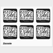 あなたの注文は私の日用シールを作った スクエアシール (シート)