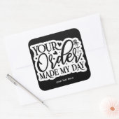 あなたの注文は私の日用シールを作った スクエアシール (封筒)