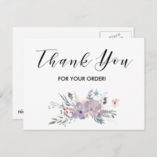 あなたの注文カードをありがとう ポストカード (正面/裏面)