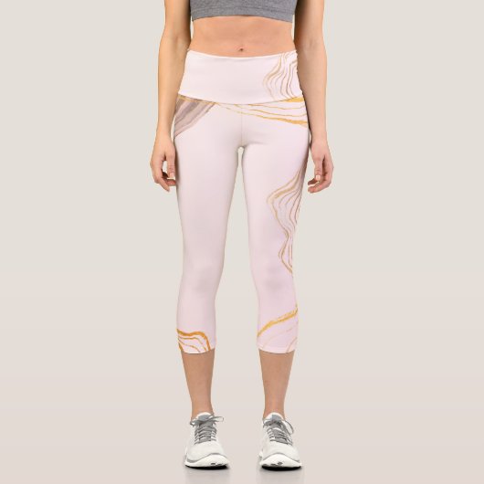 あなたの流れを見つける：女性のためのヨガパンツ&レギンス カプリレギンス (正面)